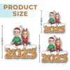 Custom Acrylic Ornament - Personalized Engaged Anniversary Christmas Wedding Gifts For Husband And Wife, Him And Her - Love Wrapped In Lights