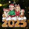 Custom Acrylic Ornament - Personalized Christmas Birthday Gifts For Dog Cat Lovers, Dog Dad And Mom, Cat Owners - Our Love Our Christmas