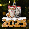 Custom Acrylic Ornament - Personalized Christmas Birthday Gifts For Dog Cat Lovers, Dog Dad And Mom, Cat Owners - Pets Fill Life With Joy