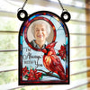 Custom Photo Window Hanging Suncatcher Ornament - Personalized Memorial Sympathy Gifts For Loss Of Mom, Dad - Memories Of Love Live On