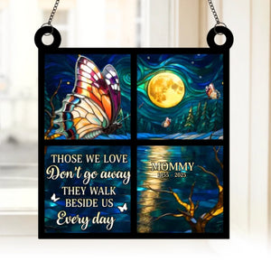 Custom Window Hanging Suncatcher Ornament - Personalized Memorial Sympathy Gifts For Loss Of Mom, Dad - Always In Our Tender Thoughts