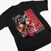 Custom Player Football T-shirt, Hoodie - Personalized Gift For Birthday, Football Football Lovers, NFL Fans, Sport Lovers, Senior Graduation Gift - Bootleg T-shirt With Photo