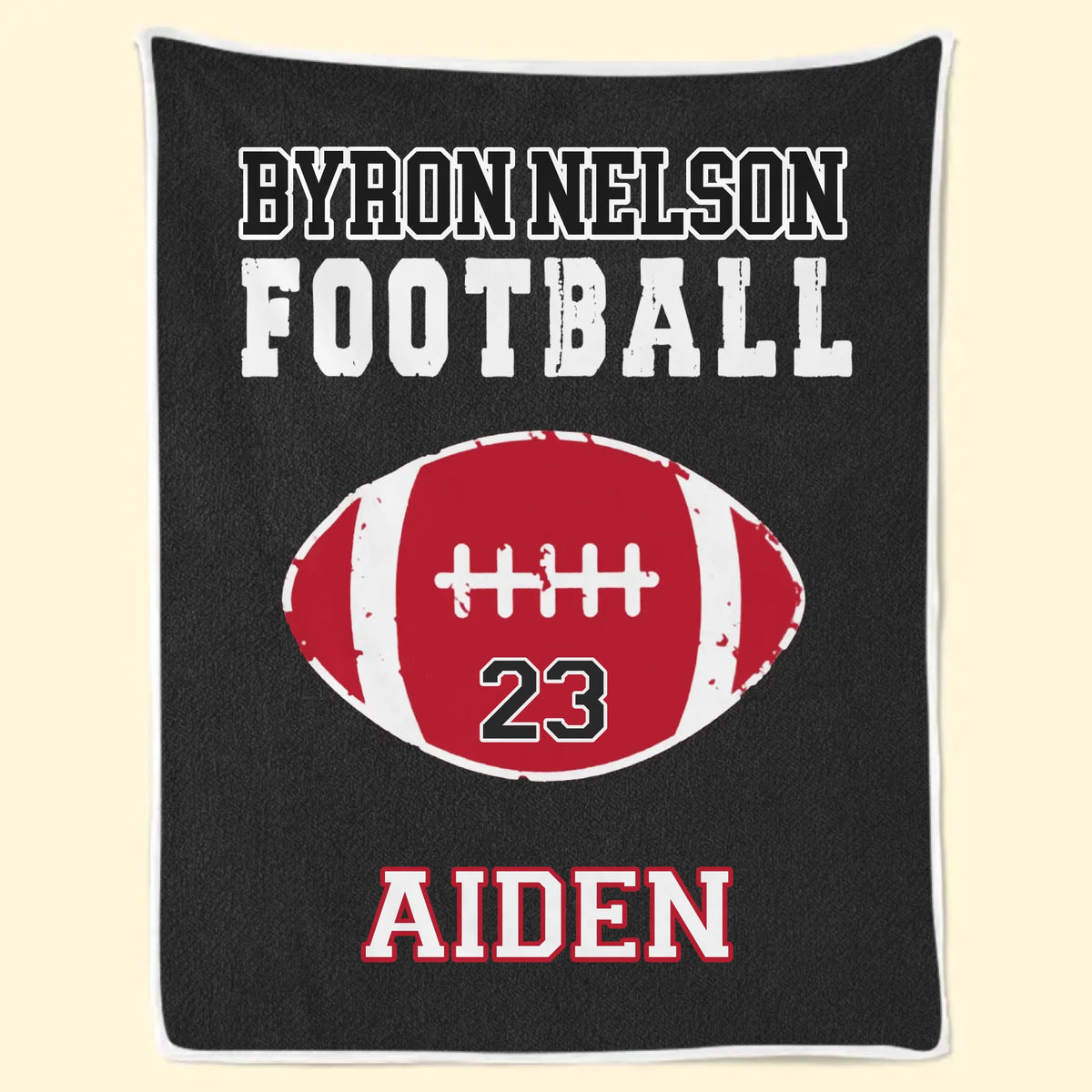 Custom American Football Blanket - Personalized Gift For Birthday, Football Football Lovers, NFL Fans, Sport Lovers, Senior Graduation Gift - Living The Football Dream With School Name