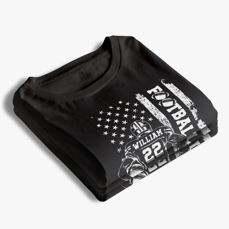 Upload Photo Senior Football Mama T-shirt, Hoodie - Personalized Birthday Football Gifts For Mom, Football Lovers, NFL Fans, Sport Lovers - 2025 Senior Football With Kid Photos