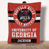 Custom Photo Football Blanket - Personalized Gift For Birthday, Football Football Lovers, NFL Fans, Sport Lovers, Senior Graduation Gift - University Logo And Team