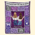 Custom Blanket - Personalized Best Friend Birthday Gifts For Women, Besties, Sisters, BFF - Warmth Of Our Bond