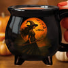 Custom Witch Cauldron Coffee Mug - Personalized Halloween Witchy Gifts For Besties, Sisters, BFF, Family, Yourself - Witching You A Wicked Brew