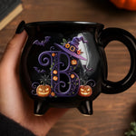 Custom 12oz Ceramic Cauldron Coffee Mug - Personalized Halloween Witchy Gifts For Besties, Sisters, BFF, Family, Yourself - Brew And Boo
