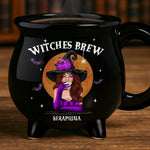 Custom Name Witch Halloween Gifts - Personalized Cauldron Coffee Mug