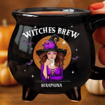 Custom Name Witch Halloween Gifts - Personalized Cauldron Coffee Mug