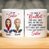 Custom Mug - Personalized Best Friend Birthday Gifts For Women, Besties, Sisters, BFF - Bestie Smiles Brighten Every Day