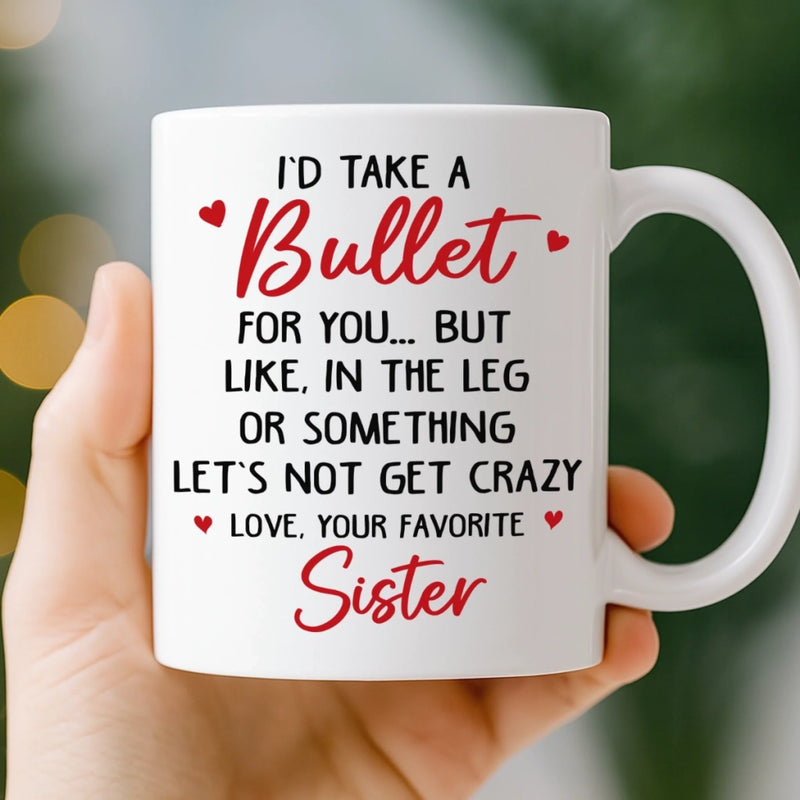 Custom Mug - Personalized Best Friend Birthday Gifts For Women, Besties, Sisters, BFF - Bestie Smiles Brighten Every Day