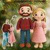Custom Photo Crochet Ornament - Personalized Anniversary Christmas Wedding Gifts For Husband And Wife, Him And Her - Our Love Feels Handmade