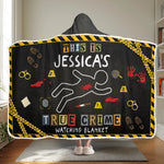 Custom Snuggle Blanket, Hoodie Blanket - Personalized Halloween Birthday Gifts For Best Friends, Family, Coworker, Work Bestie - Serial Snacker, Serial Watcher