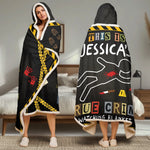 Custom Snuggle Blanket, Hoodie Blanket - Personalized Halloween Birthday Gifts For Best Friends, Family, Coworker, Work Bestie - Serial Snacker, Serial Watcher