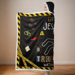 Custom Snuggle Blanket, Hoodie Blanket - Personalized Halloween Birthday Gifts For Best Friends, Family, Coworker, Work Bestie - Serial Snacker, Serial Watcher