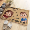 Custom Home Decor Decorative Mat - Personalized Birthday Gifts For Mom, Grandma - Grandkids Spoiled Here