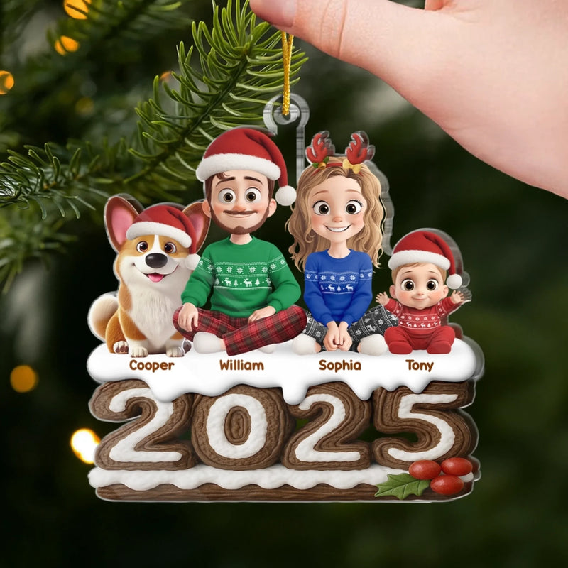 Custom Acrylic Ornament - Personalized Christmas Birthday Gifts For Family, Dog Cat Lovers - Together Is Our Best Tradition