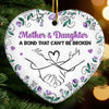 Custom Ceramic Ornament - Personalized Birthday Gifts For Mom, Daughter - Always My Daughter, Forever My Friend