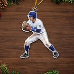 Custom Photo Baseball Christmas Gifts for Baseball Lovers - Personalized Ornament