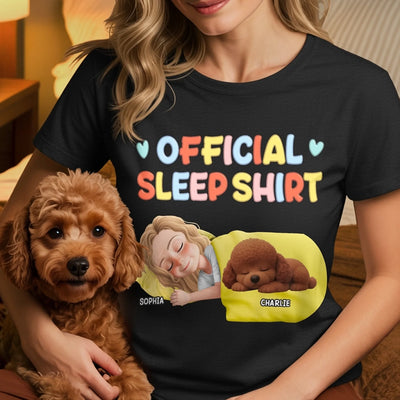 Custom Unisex T-shirt, Premium T-shirt, Hoodie - Personalized Birthday Gifts For Dog Lovers, Dog Dad And Mom - Sleeping Beauties In Progress