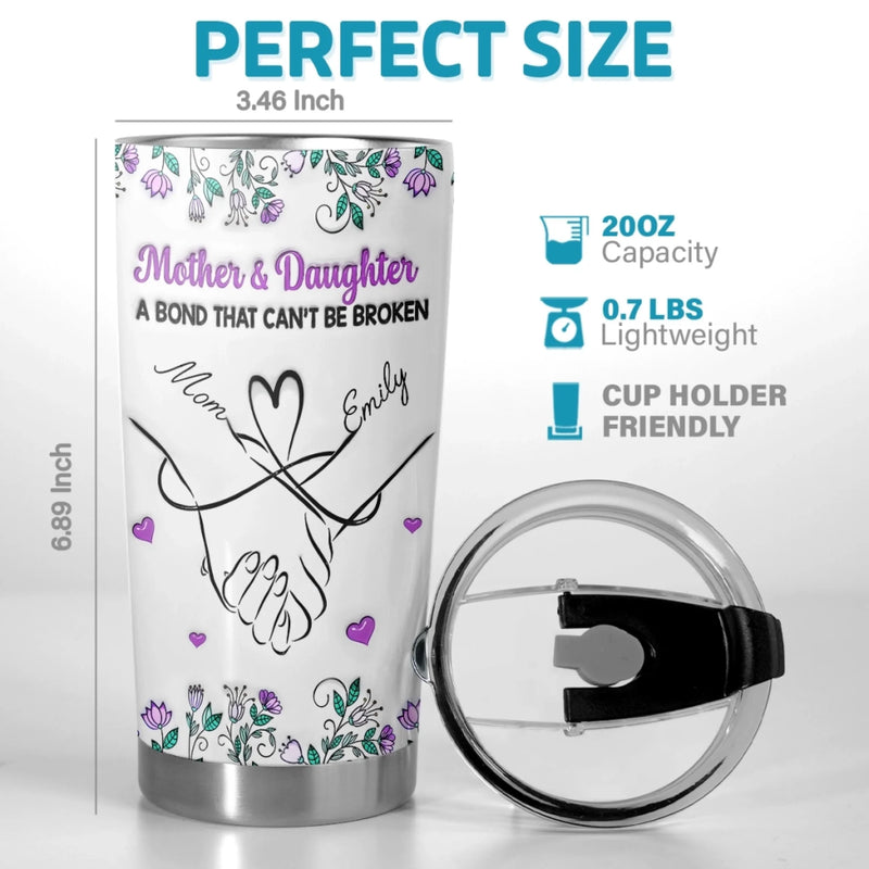 Custom Tumbler - Personalized Birthday Gifts For Mom, Daughter - Love Poured Daily