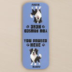 Custom Leather Magnetic Bookmark - Personalized  Bookish Gifts For Book Lovers, Bookworms, Dog Dad And Mom, Cat Owners - Where Stories Pause