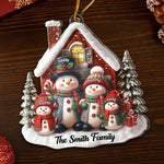 Custom Acrylic Ornament - Personalized Christmas Birthday Gifts For Mom, Dad, Brother, Sister, Kids  - Hearts Stay Together