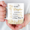 Custom Mug - Personalized Birthday Gifts For Mom, Daughter - Sunshine Shines Through A Daughter