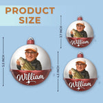Custom Photo Christmas Fishing Gifts for Anglers - Personalized Ornament