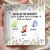 Custom Butterfly Full-Print Jewelry Dish - Personalized Best Friend Birthday Gifts For Women, Besties, Sisters, BFF  - Friends Are Flowers That Never Fade
