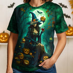 Custom Unisex T-shirt - Personalized Halloween Costume Witchy Gifts For Women - Spooky Witch Energy