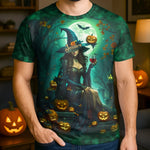 Custom Unisex T-shirt - Personalized Halloween Costume Witchy Gifts For Women - Spooky Witch Energy