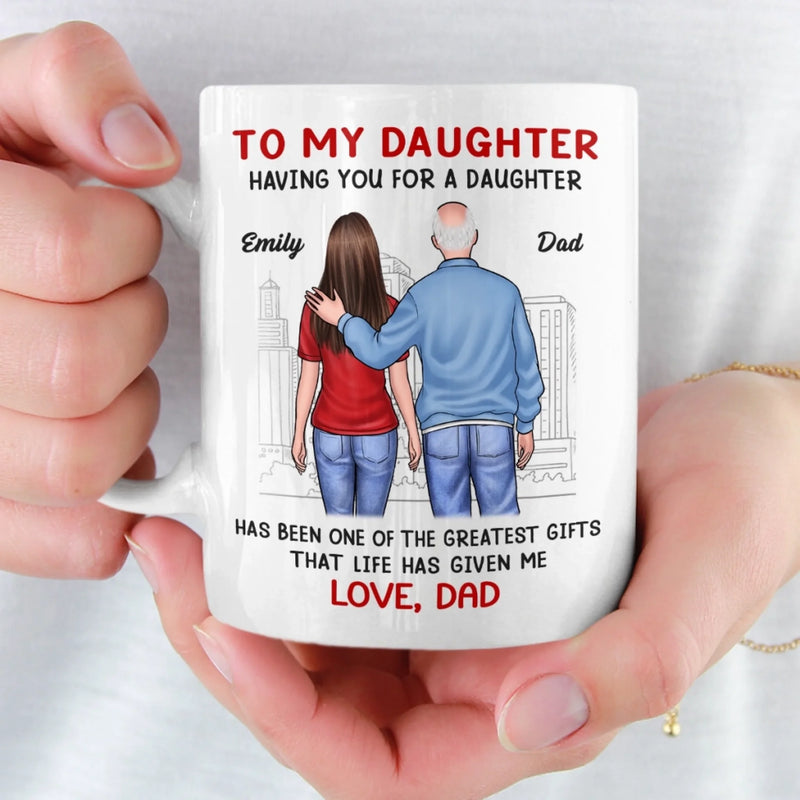 Custom Mug - Personalized Birthday Gifts For Mom, Dad, Daughter, Son - Love Flows Through Every Generation