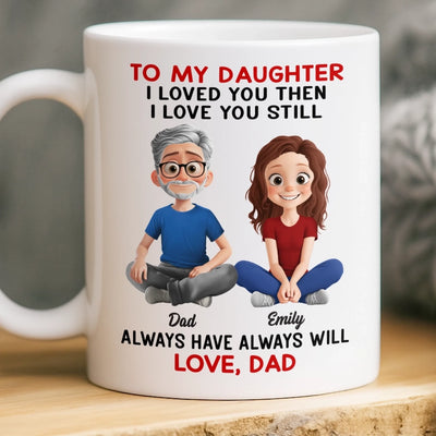 Custom Mug - Personalized Birthday Gifts For Mom, Dad, Daughter, Son - Forever Daddy’s Girl