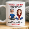 Custom Mug - Personalized Birthday Gifts For Mom, Dad, Daughter, Son - Forever Daddy’s Girl