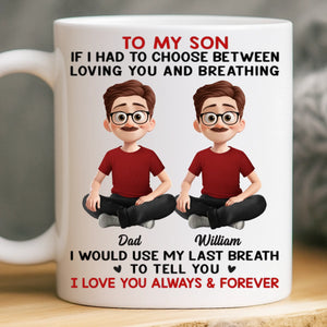 Custom Mug - Personalized Birthday Gifts For Mom, Dad, Daughter, Son - Always Her Little Girl, Forever My Biggest Love