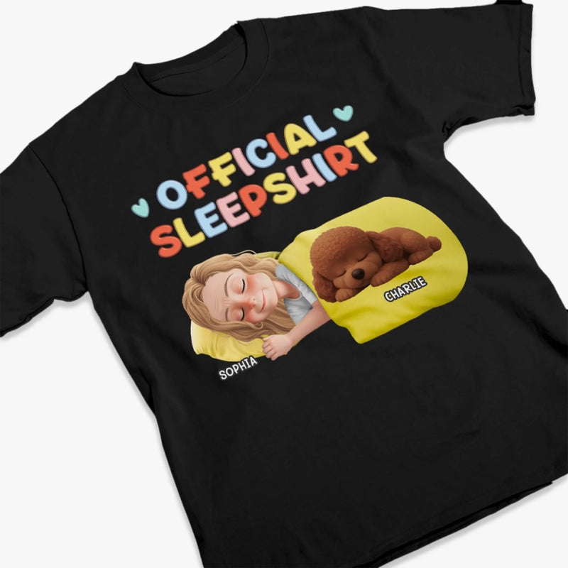 Custom Unisex T-shirt, Premium T-shirt, Hoodie - Personalized Birthday Gifts For Dog Lovers, Dog Dad And Mom - Sleeping Beauties In Progress