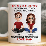 Custom Mug - Personalized Birthday Gifts For Mom, Dad, Daughter, Son - Forever Daddy’s Girl