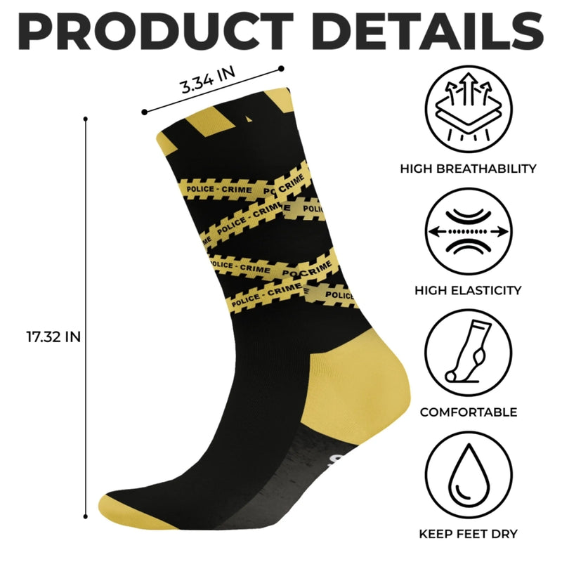 Custom True Crime Crew Socks - Personalized Birthday Gifts For Best Friends, Family, Coworker, Work Bestie - Killer Style Everyday