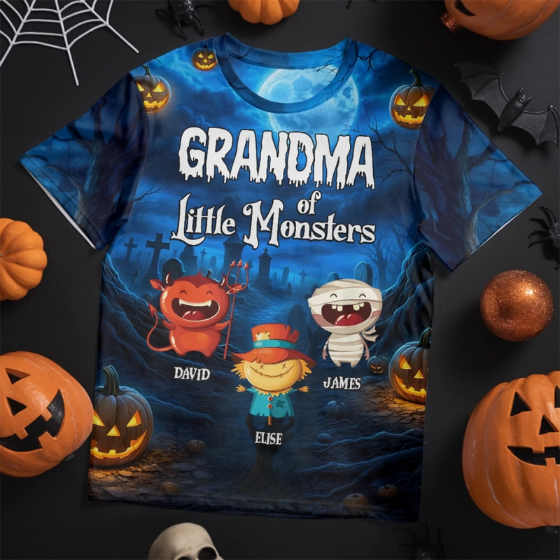 Custom Unisex T-shirt - Personalized Halloween Birthday Gifts For Mom, Grandma - Spooky But Sweet