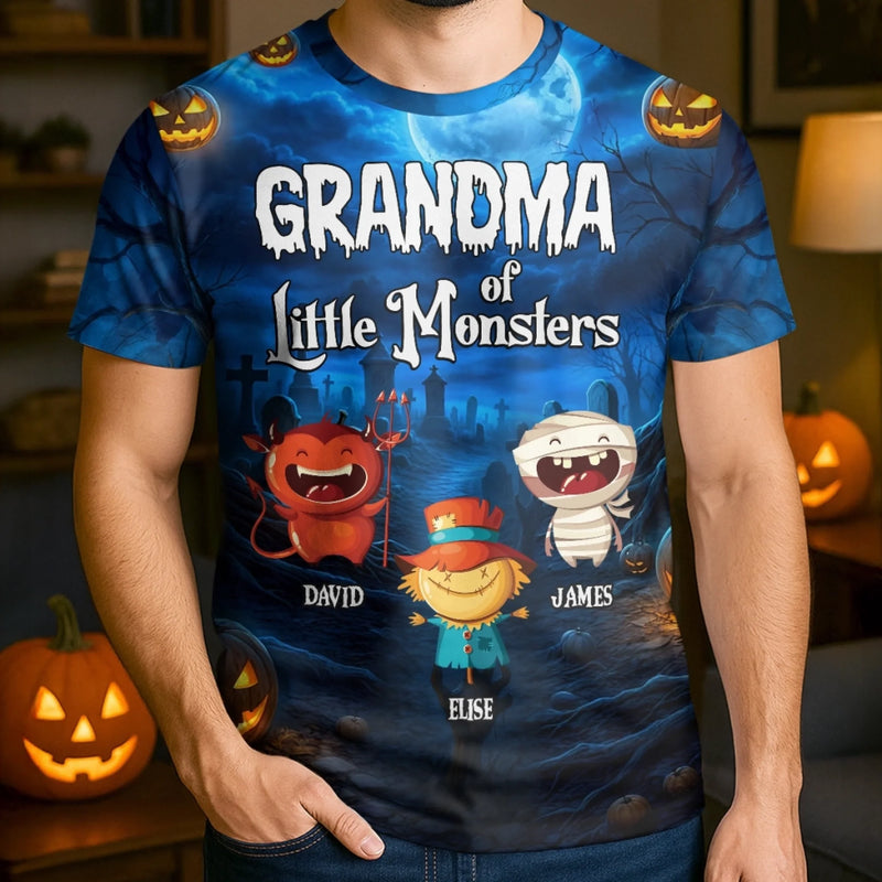 Custom Unisex T-shirt - Personalized Halloween Birthday Gifts For Mom, Grandma - Spooky But Sweet