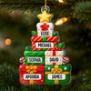 Custom Acrylic Ornament - Personalized Christmas Birthday Gifts For Mom, Dad, Brother, Sister, Kids - Family Love Lights Christmas
