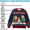Custom Unisex Ugly Sweatshirt - Personalized  Christmas Birthday Gifts For Family, Dog Cat Lovers - All We Need For Christmas Is Family