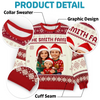 Custom Photo Unisex Ugly Sweatshirt - Personalized  Christmas Birthday Gifts For Mom, Dad, Brother, Sister, Kids - All Wrapped Up In Love