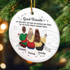 Custom Ceramic Ornament - Personalized Best Friend Christmas Birthday Gifts For Women, Besties, Sisters, BFF - Forever On Your Side