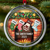 Custom Acrylic Rotating Ornament - Personalized Christmas Birthday Gifts For Mom, Dad, Brother, Sister, Kids - Blessed With Family Love
