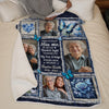 Custom Photo Blanket - Personalized Christmas Memorial Sympathy Gifts For Loss Of Mom, Dad - Love Lives Beyond The Years