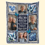 Custom Photo Blanket - Personalized Christmas Memorial Sympathy Gifts For Loss Of Mom, Dad - Love Lives Beyond The Years