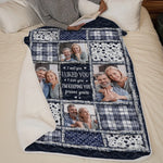 Custom Photo Blanket - Personalized Anniversary Wedding Gifts For Husband And Wife, Him And Her - I Found My Forever In You